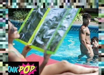 TWINKPOP - Kenzo Alvarez Rubs Cristiano's Body With His Own Cumscreen And Later Covers His Face Too