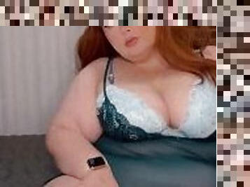 Busty BBW Redhead Tease