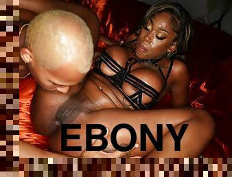 Ebony glamour MILF amazing sex video