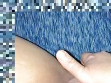 Mommy POV clit rub and orgasm upclose