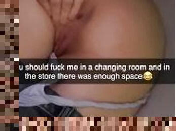 She wants to fuck me in Public Changing Room on Snapchat