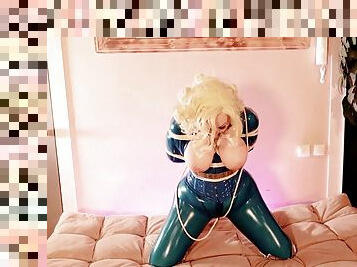 Latex Bondage - Blonde Milf Gagged - FREE Porn Videos
