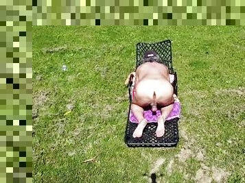 Drone selfie nude in my yard