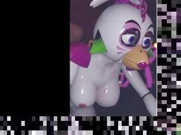 Pov glam rock Chica fucks in pussy and anal in her room after closing Fnaf porn part 2