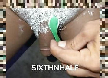 Shaving my cock