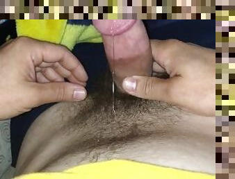 masturbation, orgasme, ejaculation-sur-le-corps, hardcore, ejaculation, solo, blanc, bite