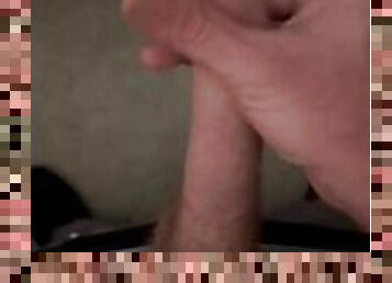 Jerkin my long cock