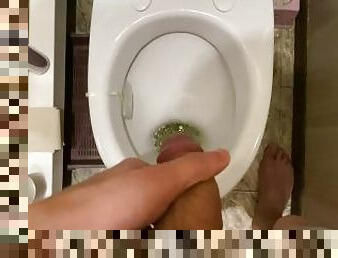 ihian, baguhan, malaking-titi, pagtitipon, pov, toilet, fetish, solo, titi