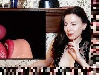 Porn Reaction to Close Up ASMR Blowjob