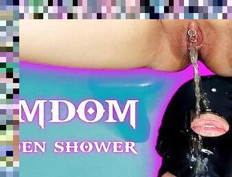 Golden shower for my bitchboy