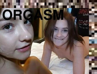 doggy, orgasme, pussy, amatør, babes, tenåring, hjemmelaget, creampie, facial, cum