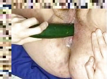 grasa, masturbare-masturbation, pasarica, slabanoaga, amatori, bbw, sperma, alb, leguma