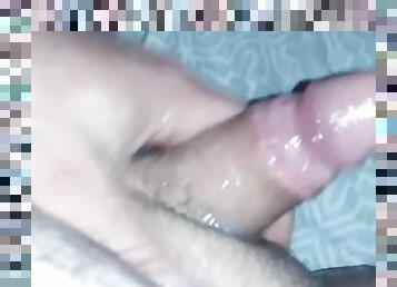 onani, amatør, cumshot, cum, alene, liten, pikk