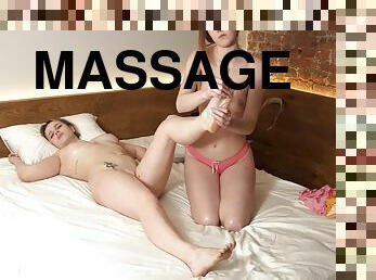 Gentle Feet Massage Lead To Virgin Ass Rubbing Of Liza