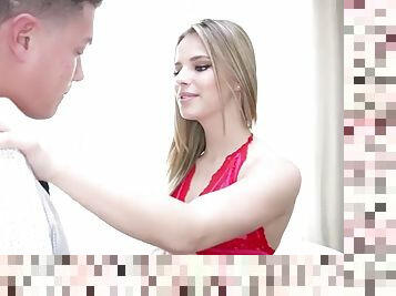 TeenCurves - Bubble butt teen Jillian Janson strips naked for her boyfriend