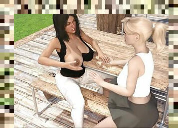 Project Hot Wife - Showing tits in the park 29