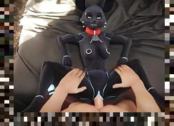 This furry android is built for YOUR pleasure
