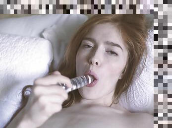 Jia Lissa Masturbating With Glass Toy!(4K) - Jia lissa