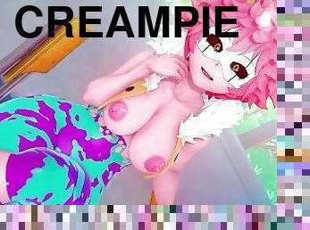 Fucking Mina Ashido from My Hero Academia Until Creampie - Anime Hentai