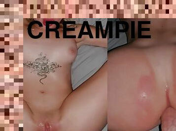 Emily Oram - Anal creampie after heavy pounding